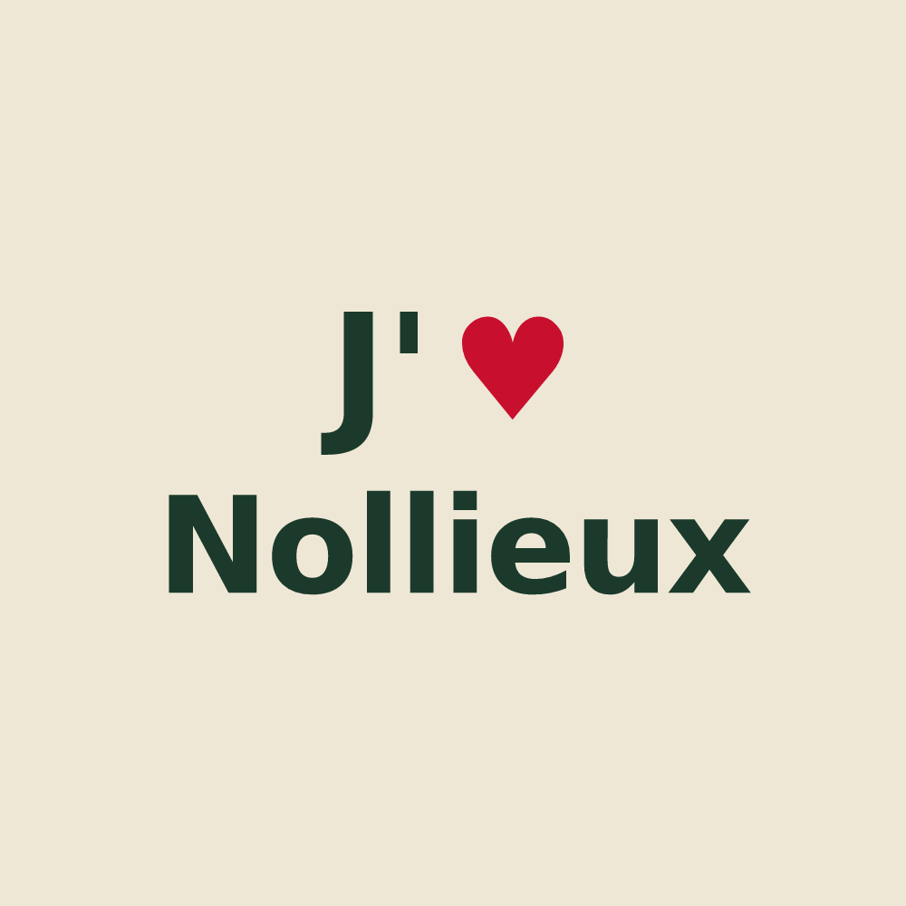 Tote bag personnalisé Nollieux — design J'aime Nollieux