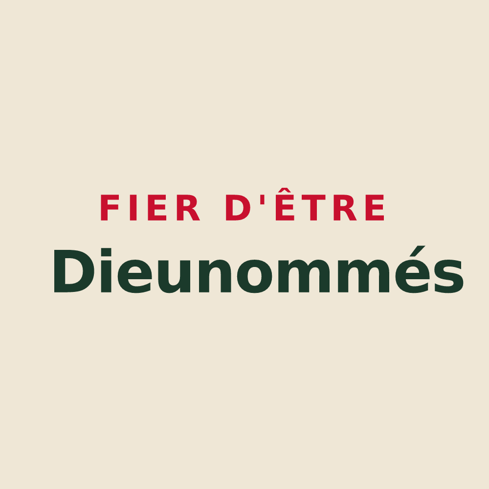 Tote bag « Fier d'être Dieunommés » — design pour Nomdieu
