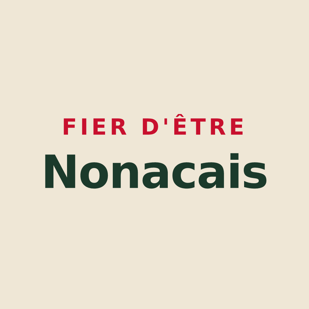 Tote bag « Fier d'être Nonacais » — design pour Nonac