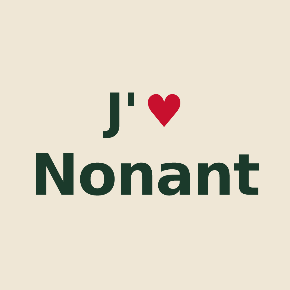 Tote bag personnalisé Nonant — design J'aime Nonant