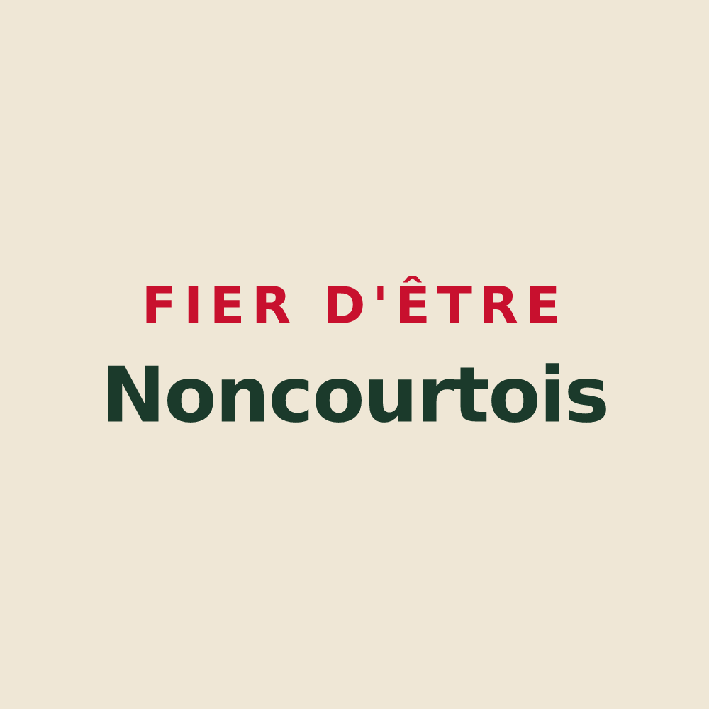 Tote bag « Fier d'être Noncourtois » — design pour Noncourt-sur-le-Rongeant