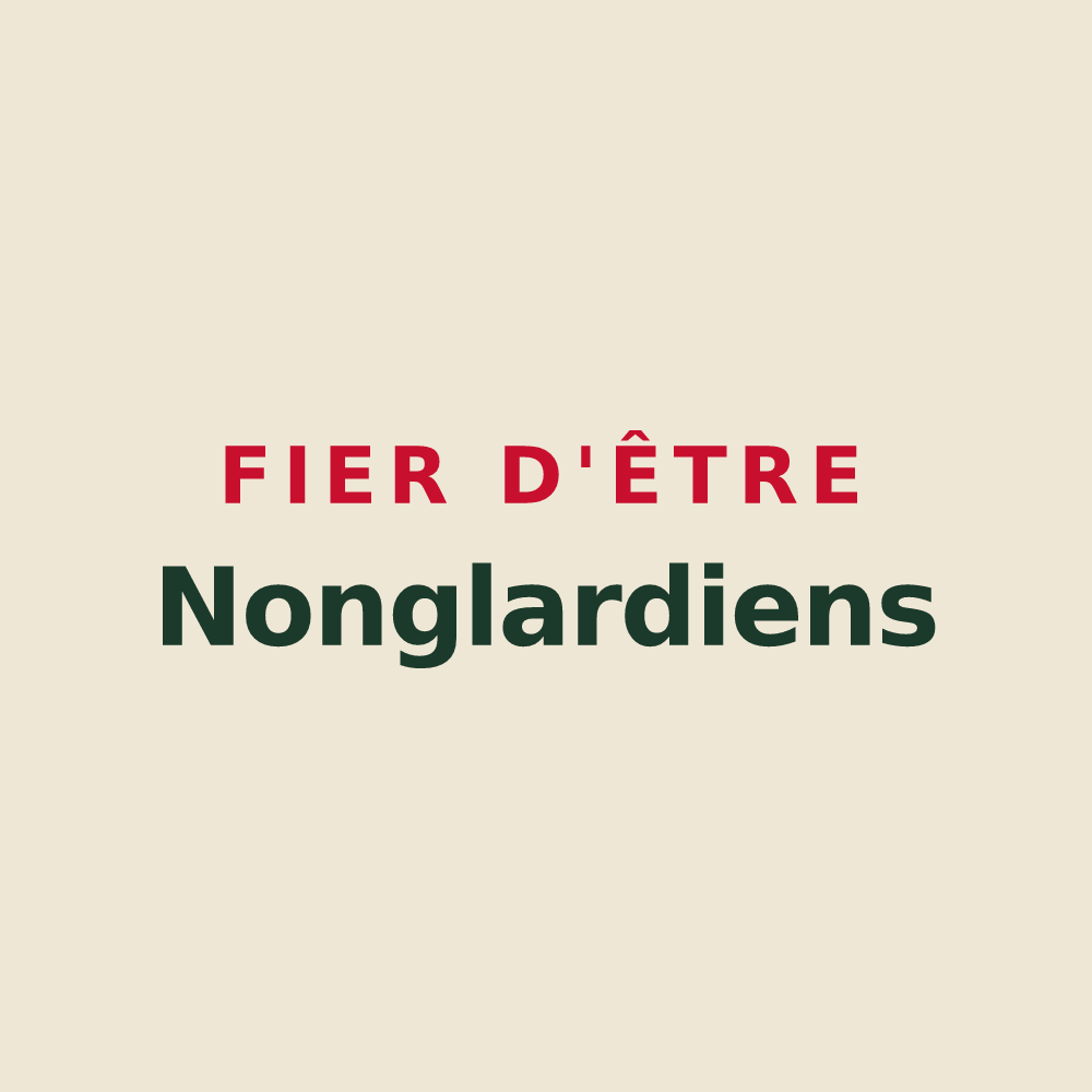 Tote bag « Fier d'être Nonglardiens » — design pour Nonglard