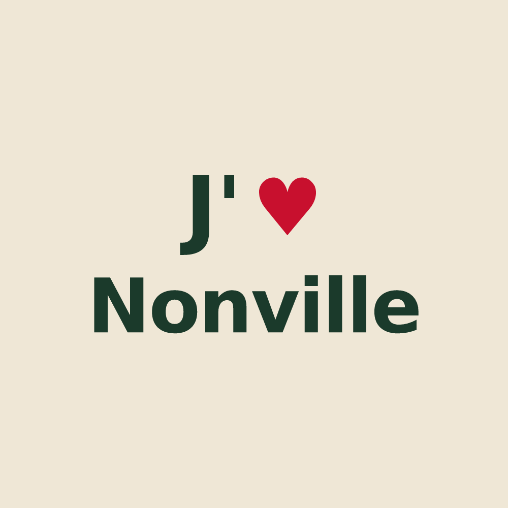Tote bag personnalisé Nonville — design J'aime Nonville