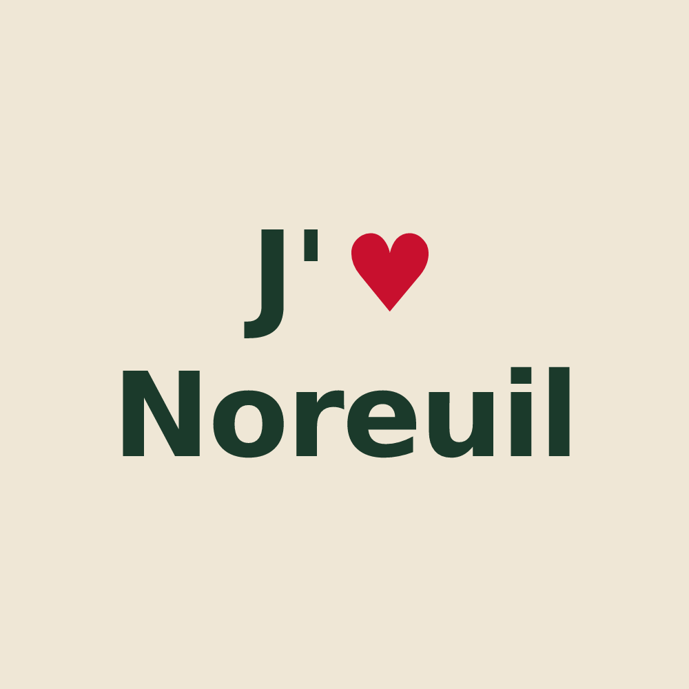 Tote bag personnalisé Noreuil — design J'aime Noreuil