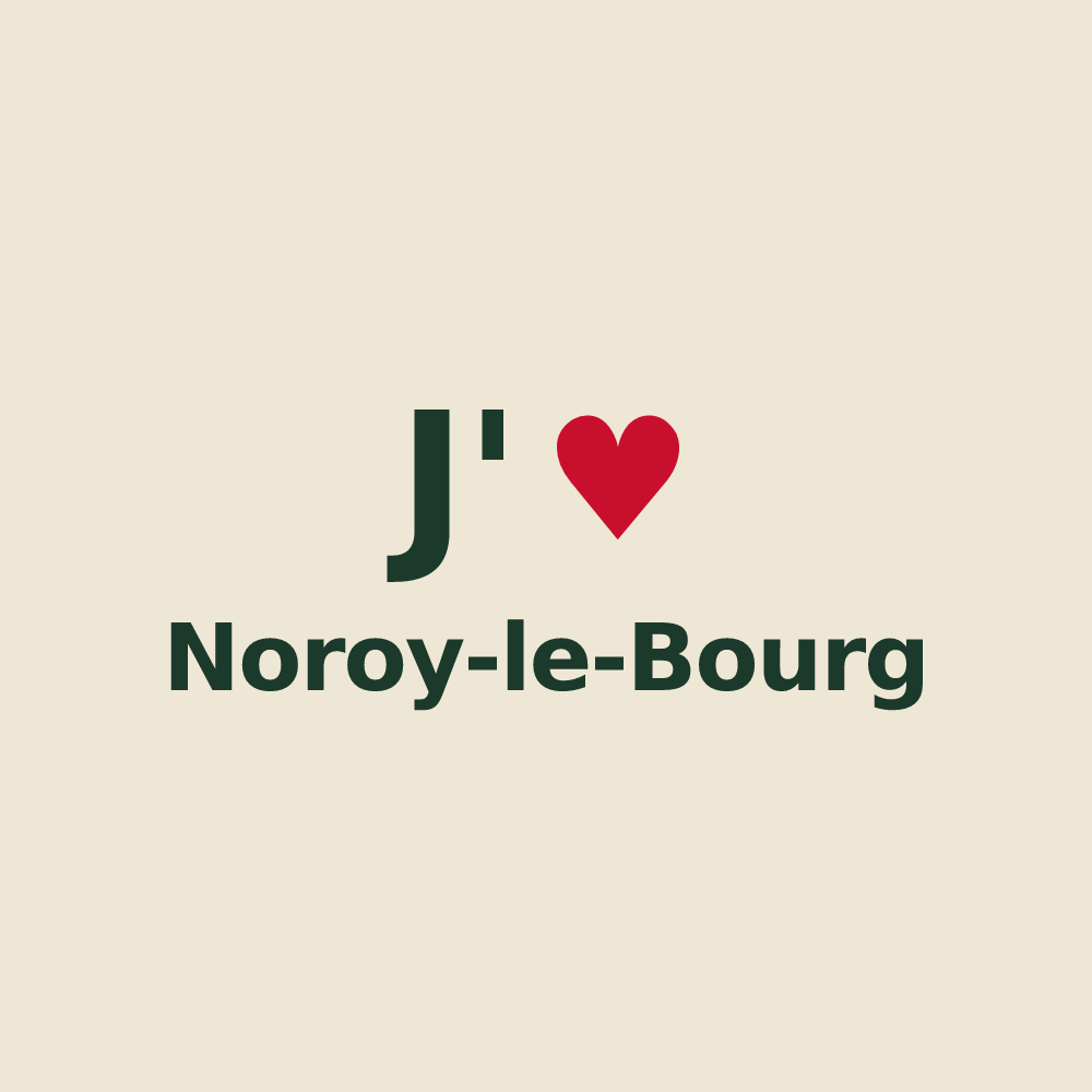 Tote bag personnalisé Noroy-le-Bourg — design « J'aime Noroy-le-Bourg » imprimé sur le tote bag