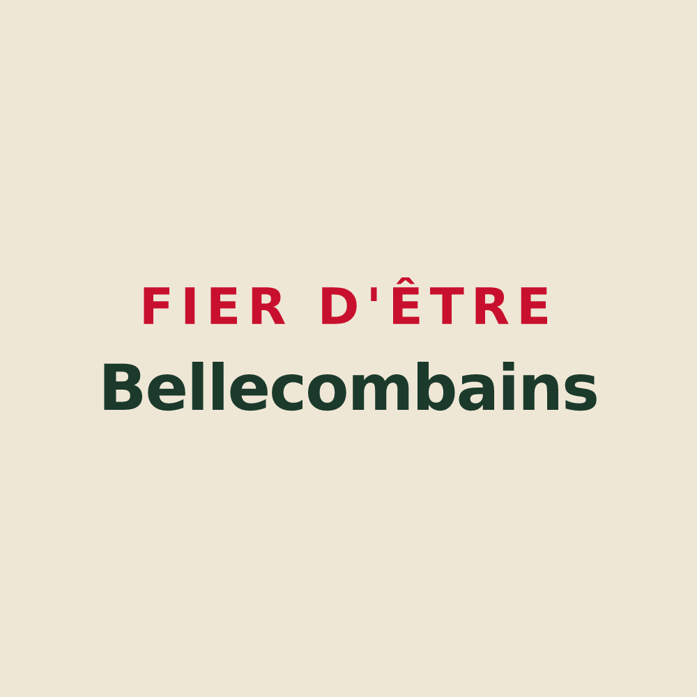 Tote bag « Fier d'être Bellecombains » — design pour Notre-Dame-de-Bellecombe