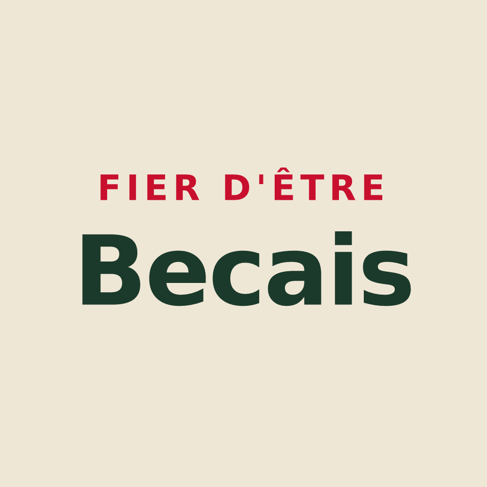 Tote bag « Fier d'être Becais » — design pour Notre-Dame-du-Bec