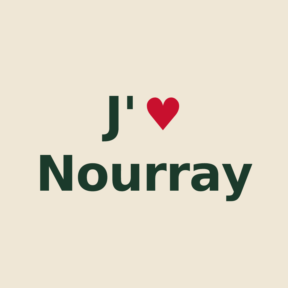 Tote bag personnalisé Nourray — design J'aime Nourray