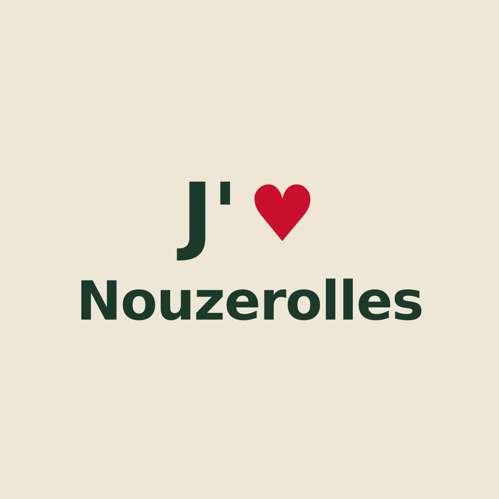 Tote bag personnalisé Nouzerolles — design J'aime Nouzerolles