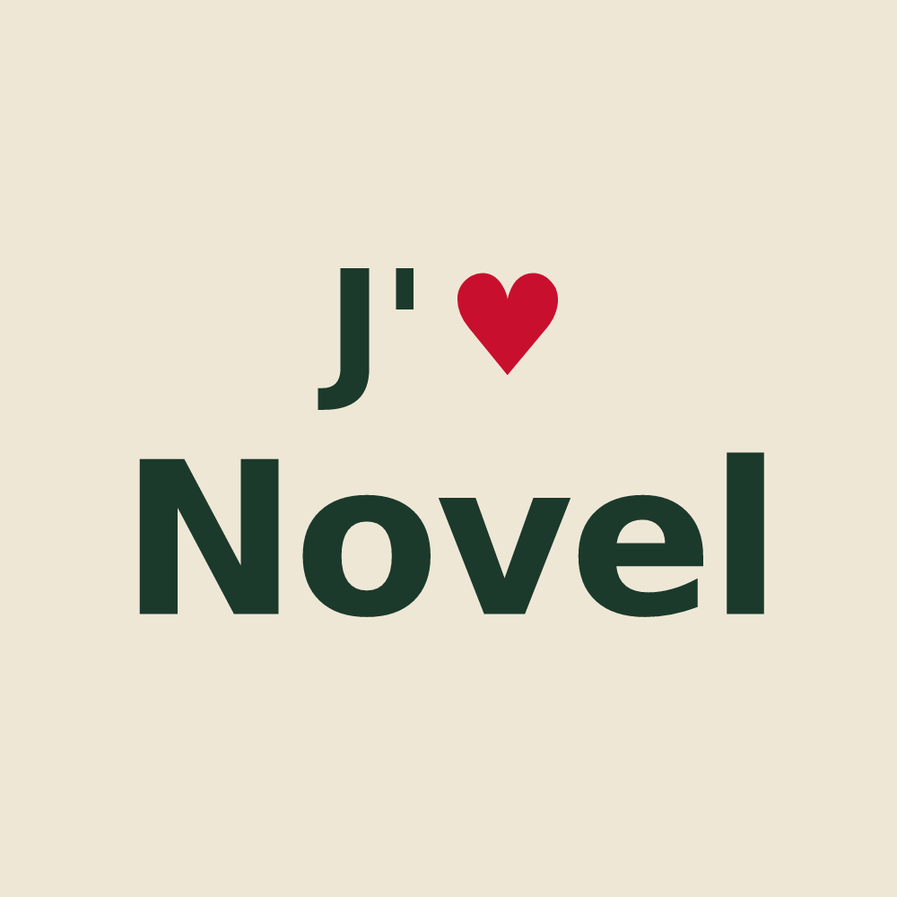Tote bag personnalisé Novel — design J'aime Novel