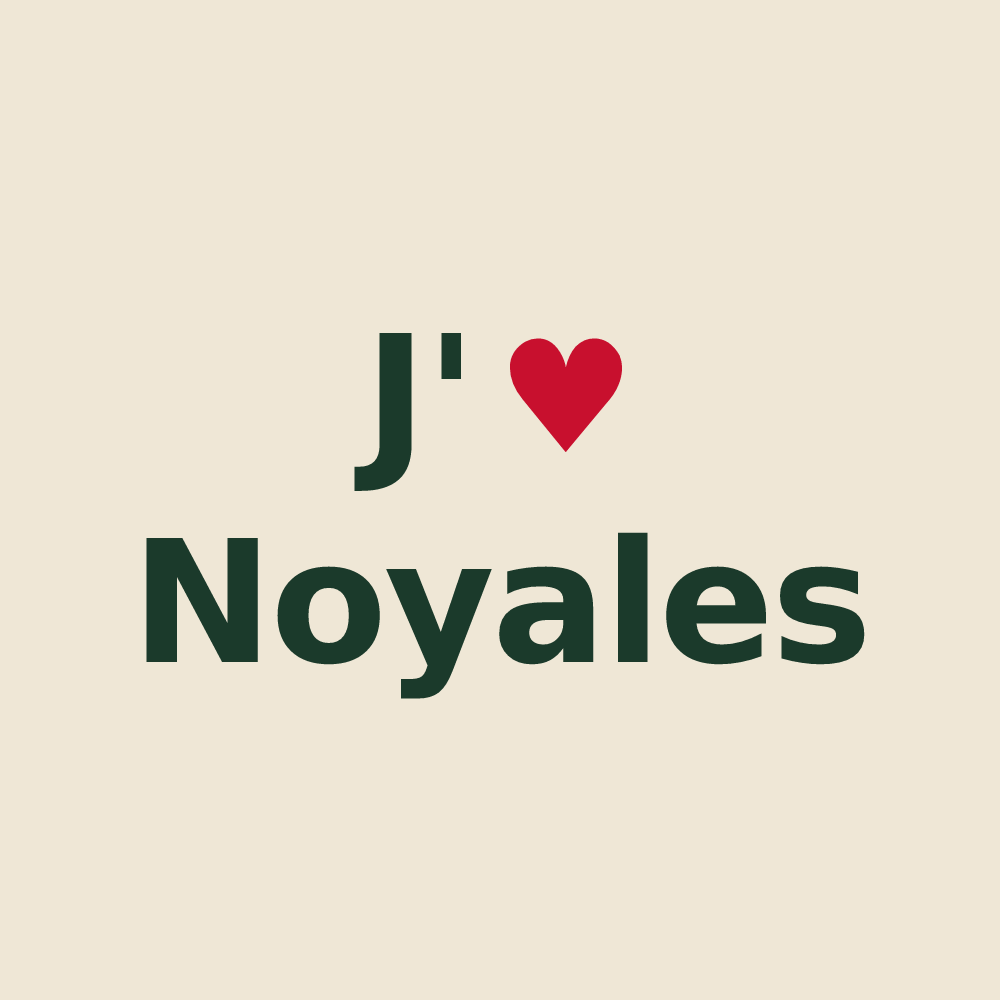 Tote bag personnalisé Noyales — design J'aime Noyales