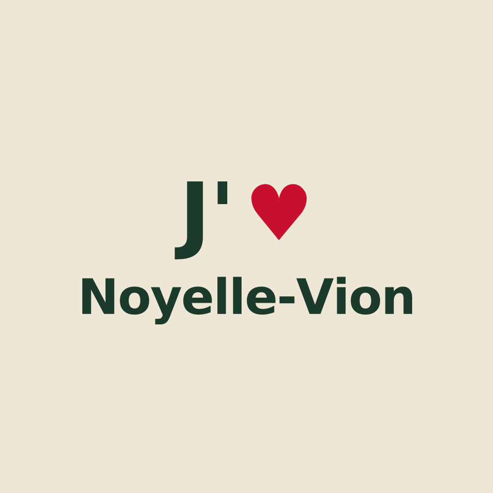 Tote bag personnalisé Noyelle-Vion — design J'aime Noyelle-Vion