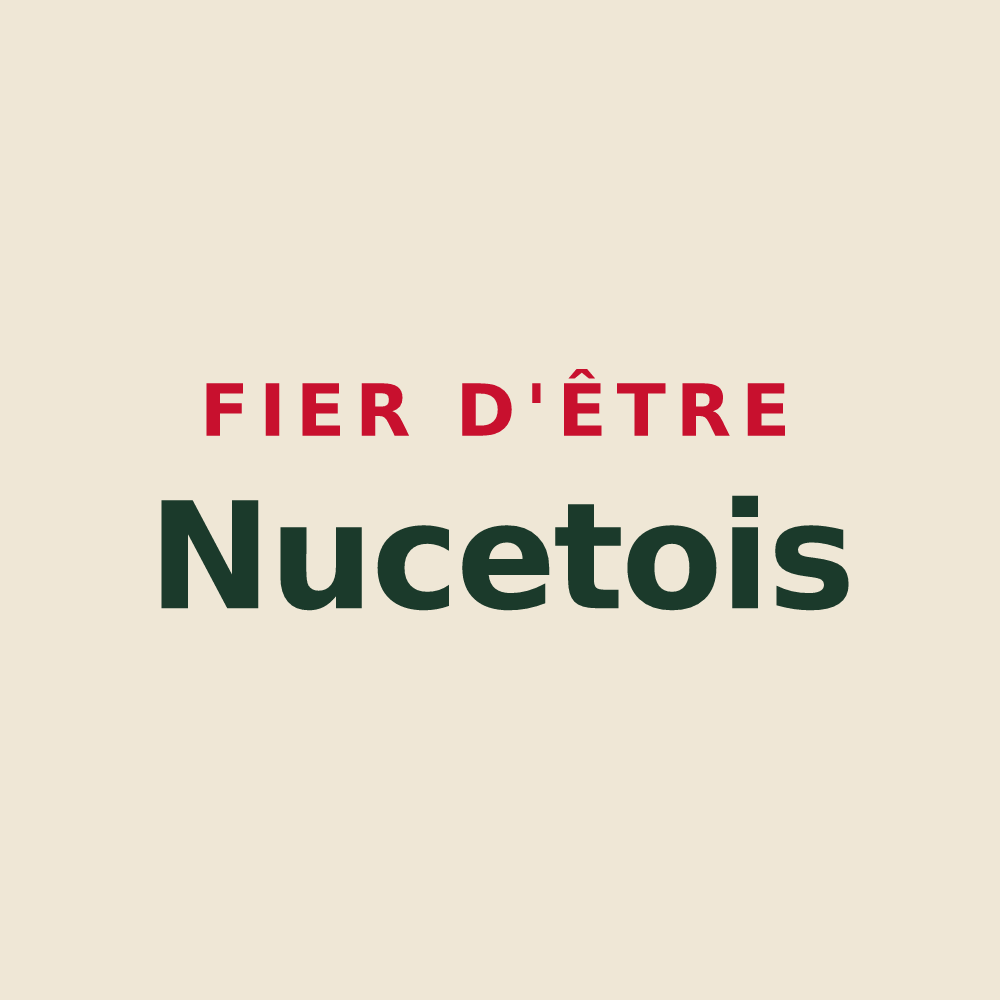 Tote bag « Fier d'être Nucetois » — design pour Noyers-sur-Jabron