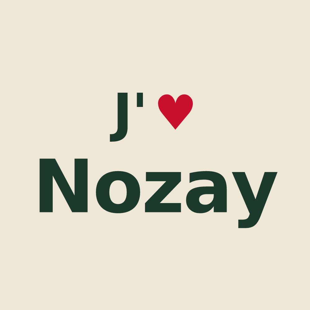 Tote bag personnalisé Nozay — design J'aime Nozay
