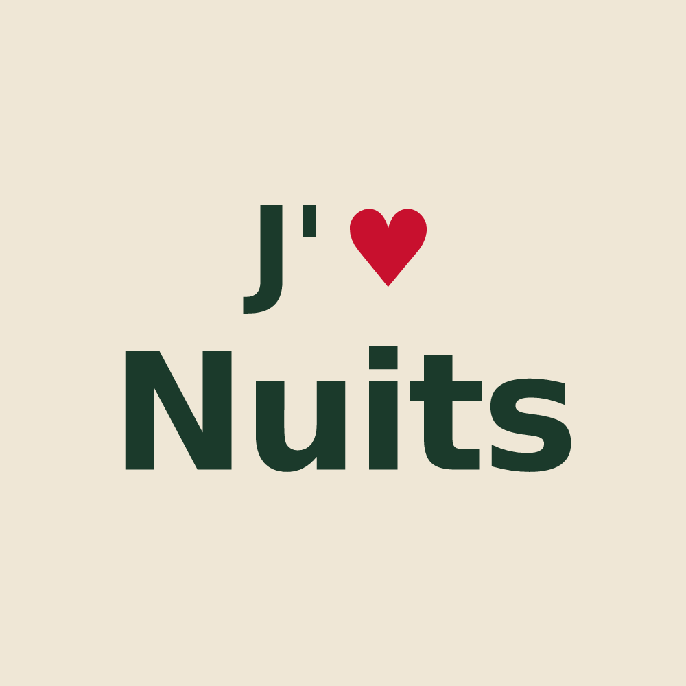 Tote bag personnalisé Nuits — design J'aime Nuits