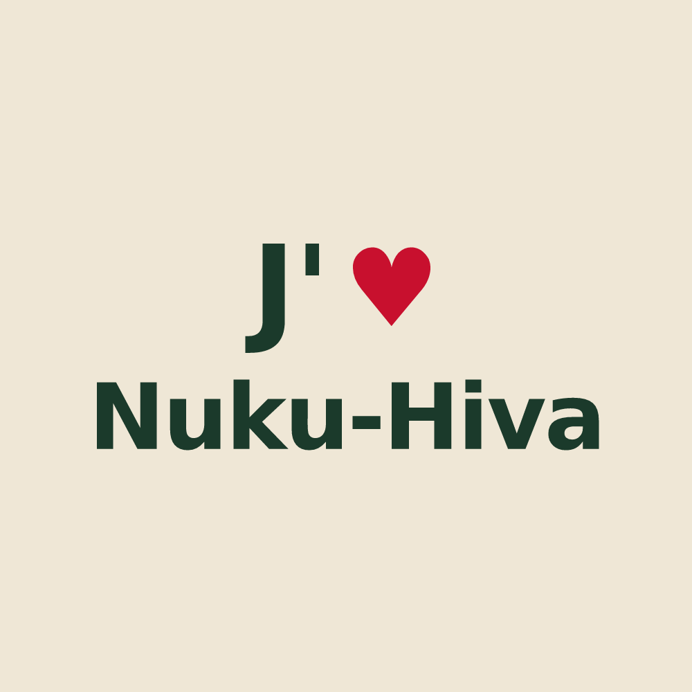 Tote bag personnalisé Nuku-Hiva — design J'aime Nuku-Hiva