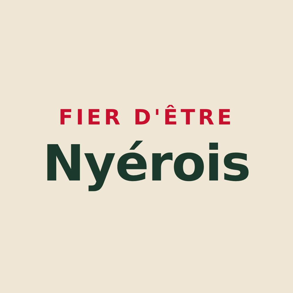Tote bag « Fier d'être Nyérois » — design pour Nyer