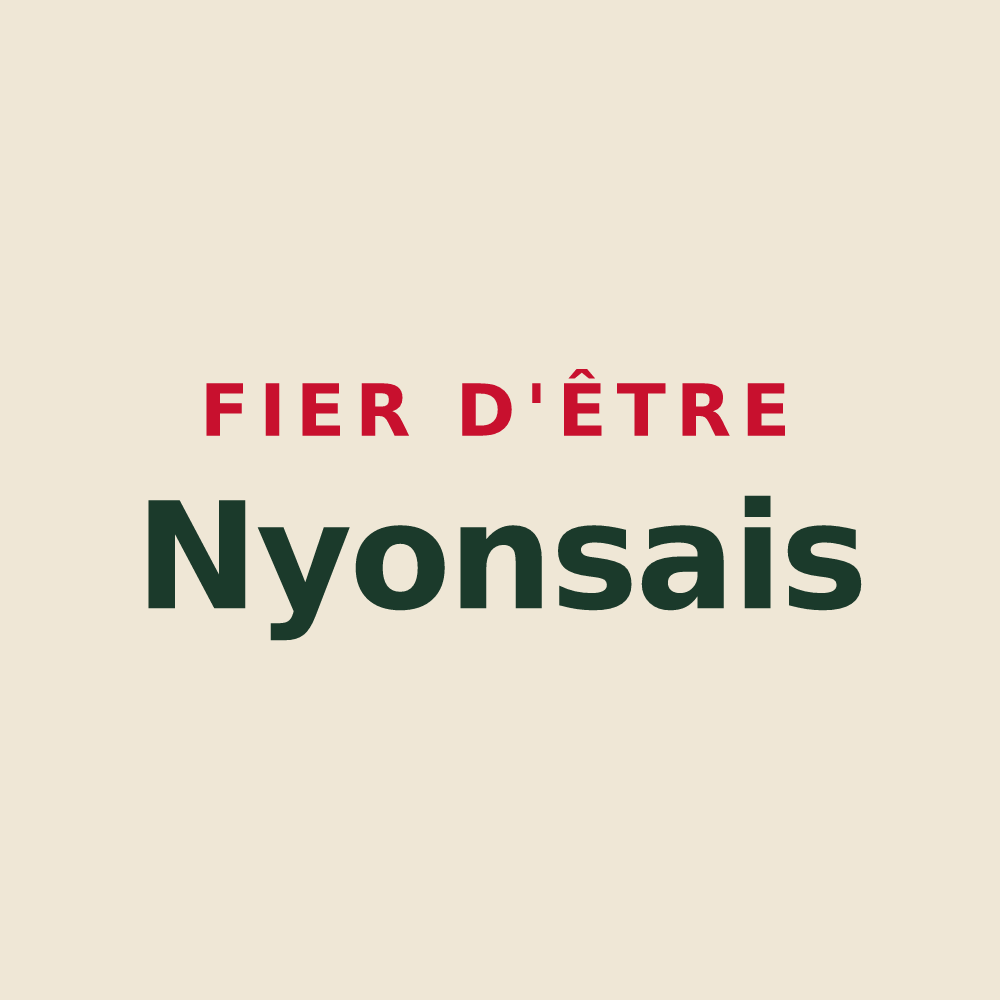 Tote bag « Fier d'être Nyonsais » — design pour Nyons