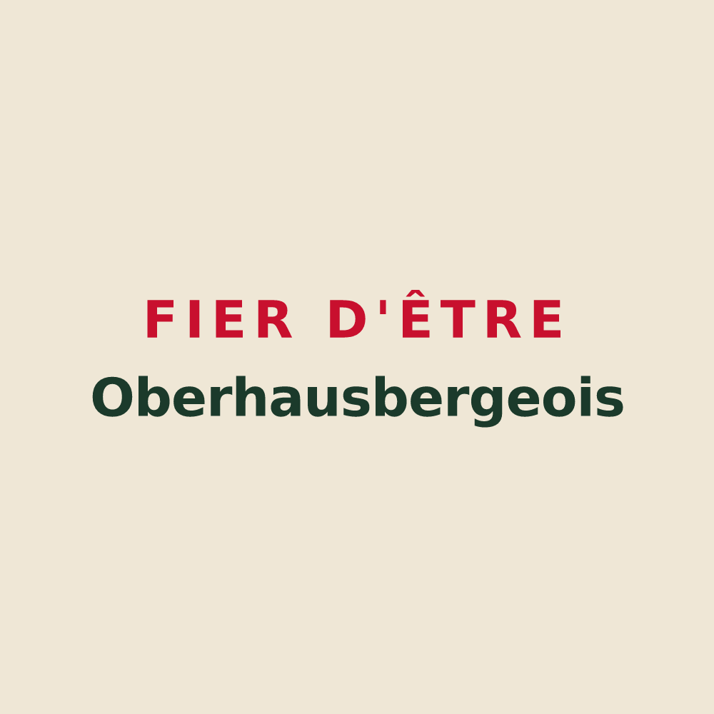 Tote bag « Fier d'être Oberhausbergeois » — design pour Oberhausbergen