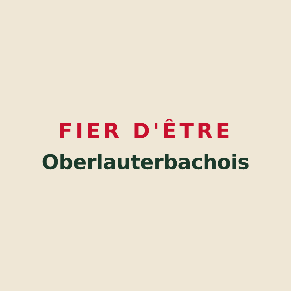 Tote bag « Fier d'être Oberlauterbachois » — design pour Oberlauterbach