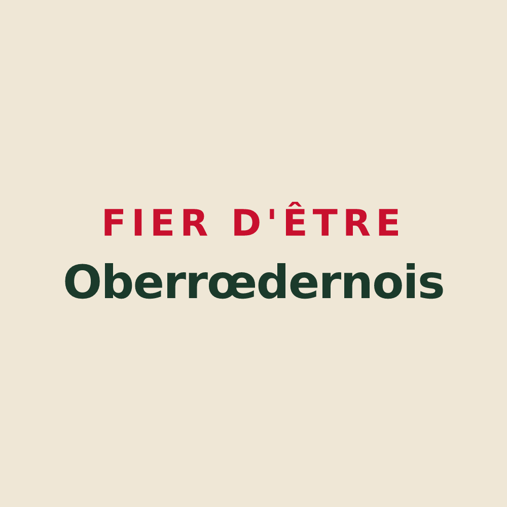Tote bag « Fier d'être Oberrœdernois » — design pour Oberrœdern
