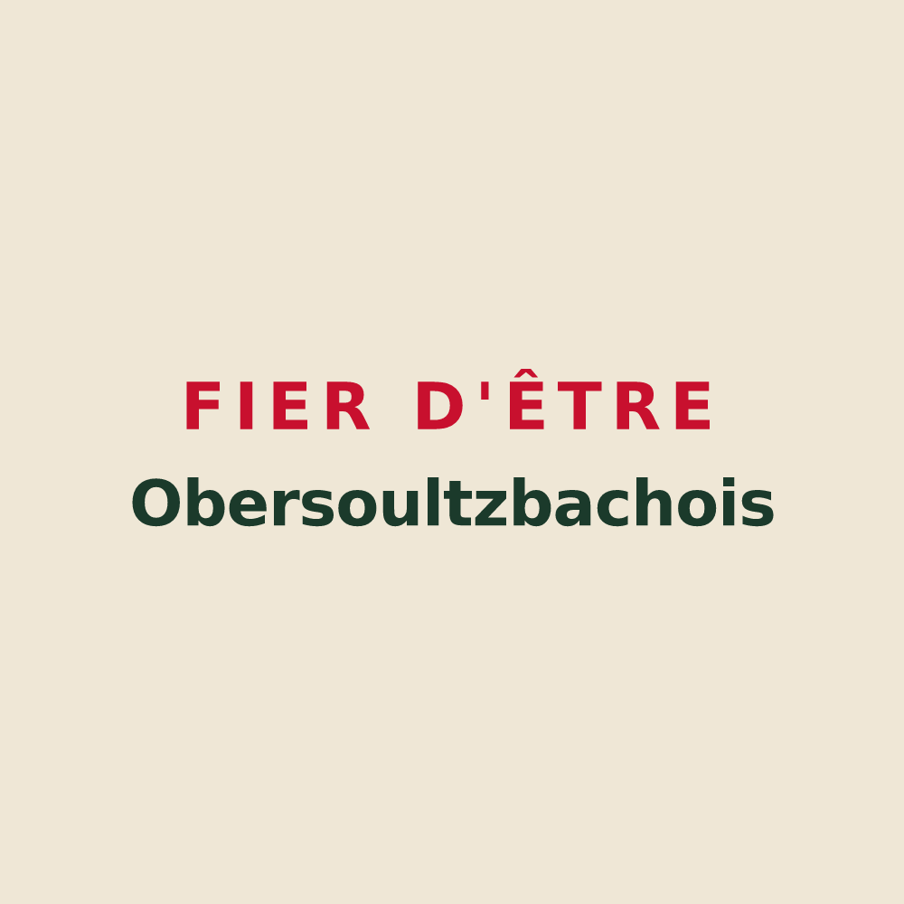 Tote bag « Fier d'être Obersoultzbachois » — design pour Obersoultzbach