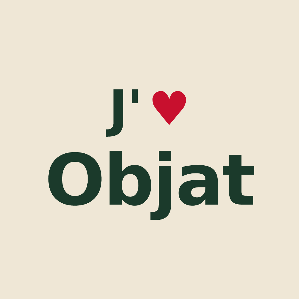 Tote bag personnalisé Objat — design J'aime Objat