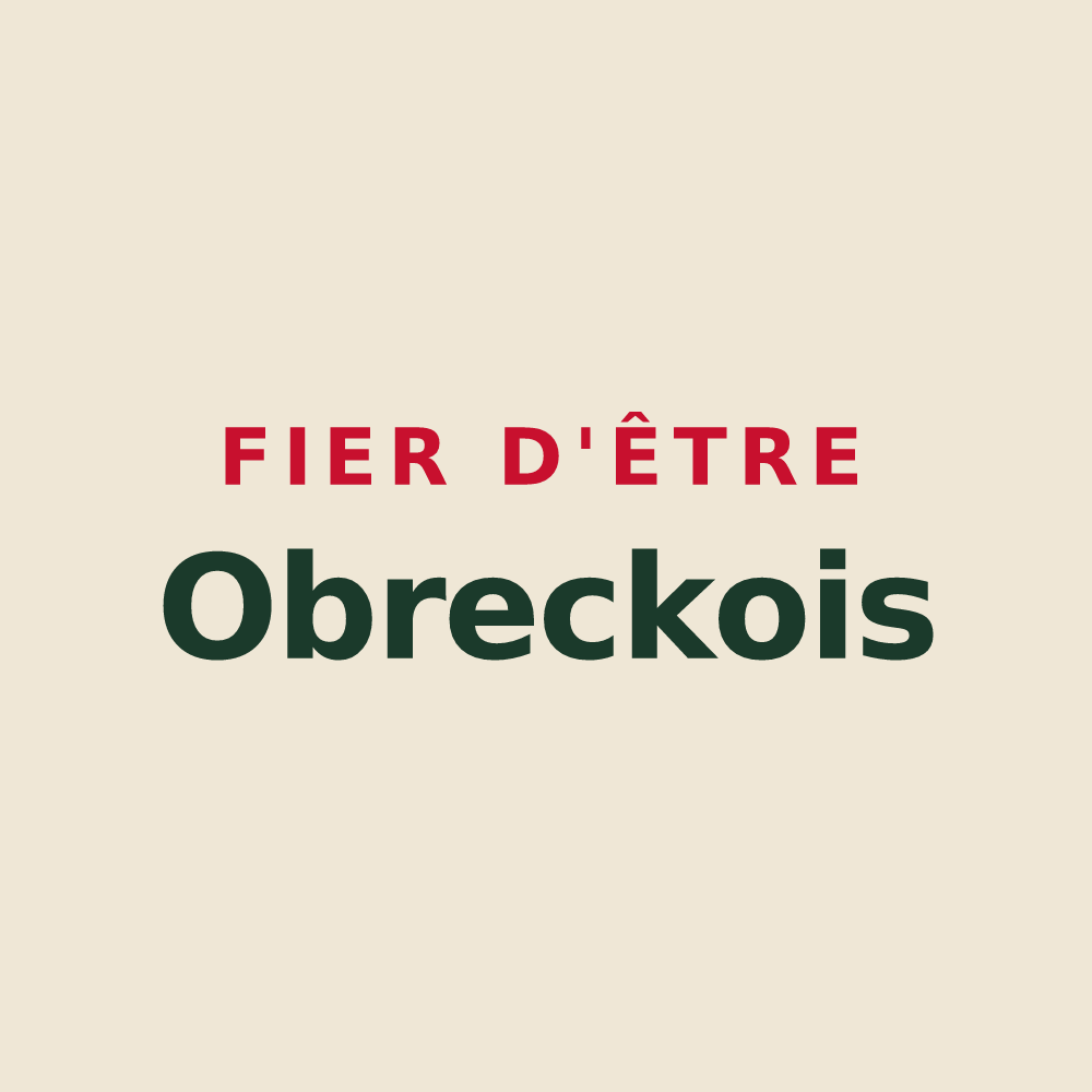 Tote bag « Fier d'être Obreckois » — design pour Obreck