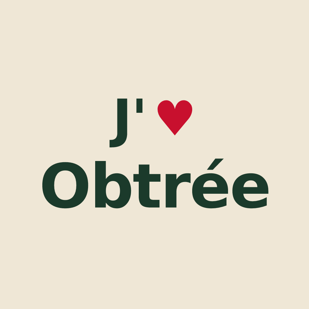 Tote bag personnalisé Obtrée — design J'aime Obtrée