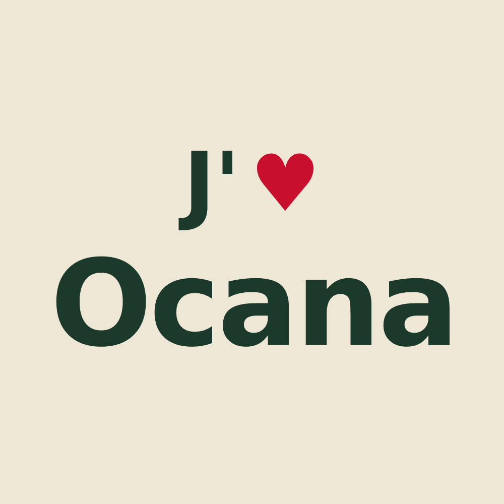 Tote bag personnalisé Ocana — design J'aime Ocana