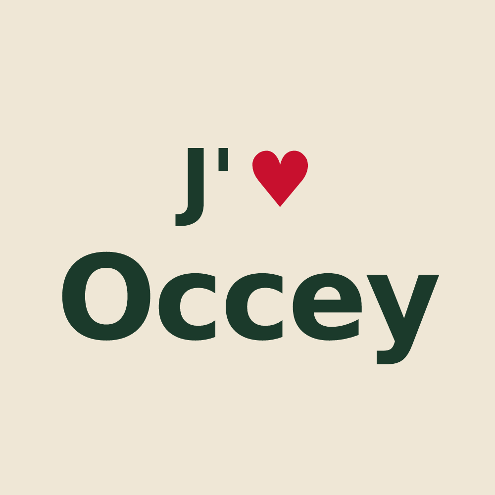 Tote bag personnalisé Occey — design J'aime Occey