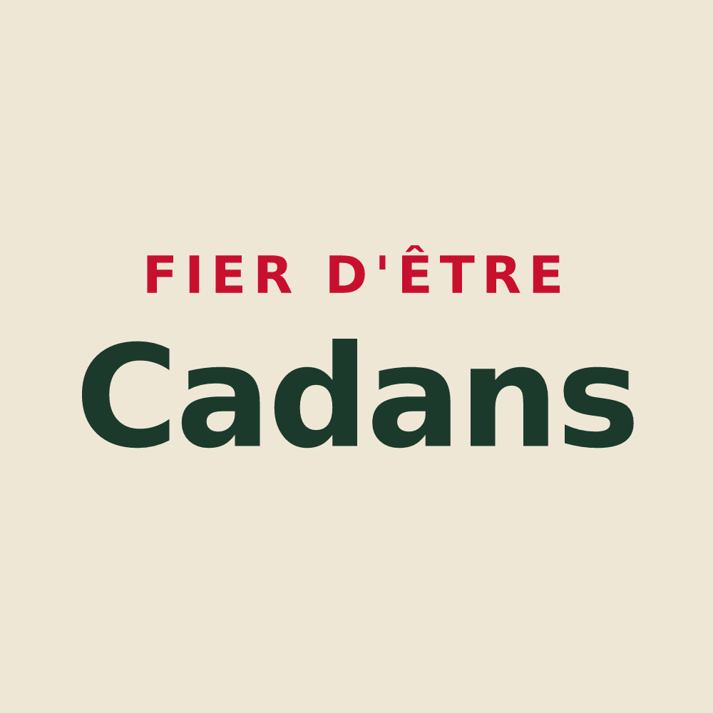 Tote bag « Fier d'être Cadans » — design pour Ochey