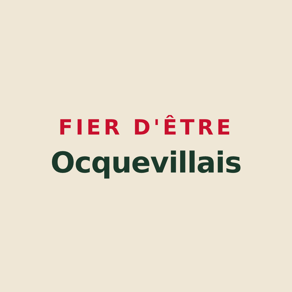 Tote bag « Fier d'être Ocquevillais » — design pour Ocqueville