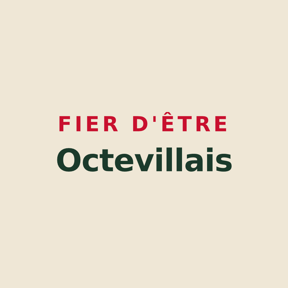 Tote bag « Fier d'être Octevillais » — design pour Octeville-sur-Mer