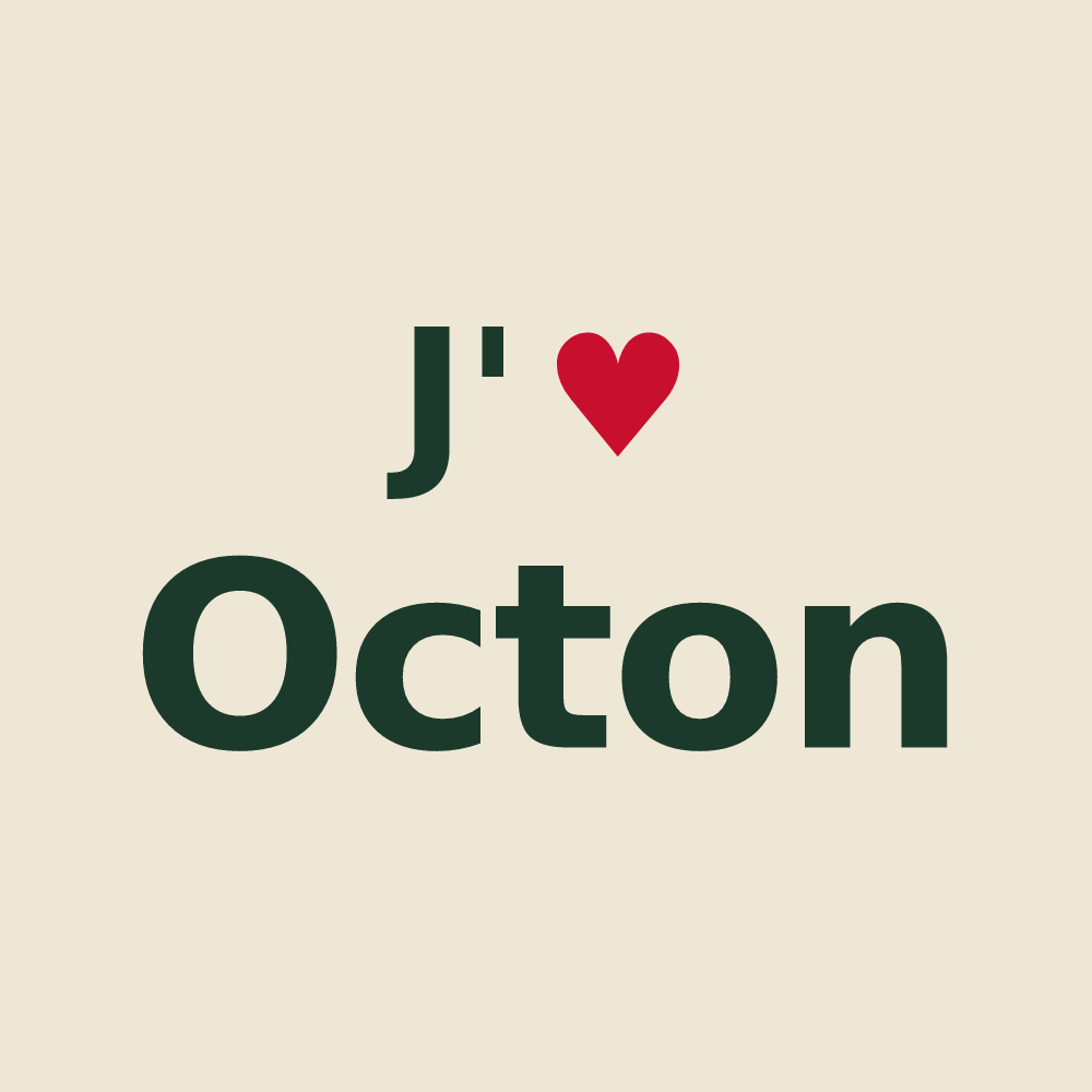 Tote bag personnalisé Octon — design J'aime Octon