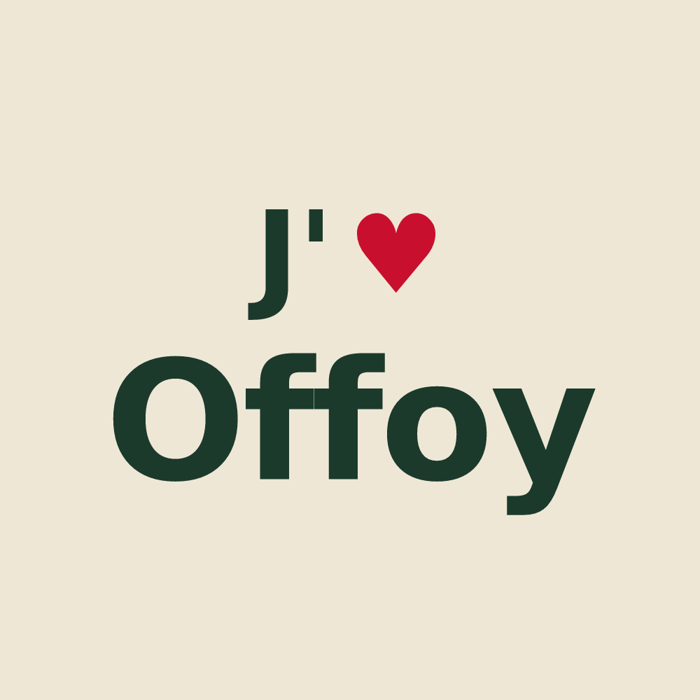 Tote bag personnalisé Offoy — design J'aime Offoy