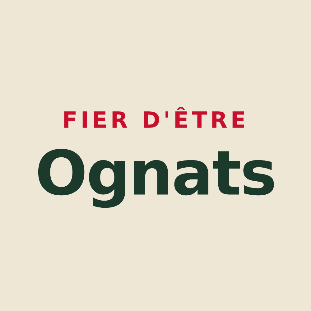 Tote bag « Fier d'être Ognats » — design pour Ognes