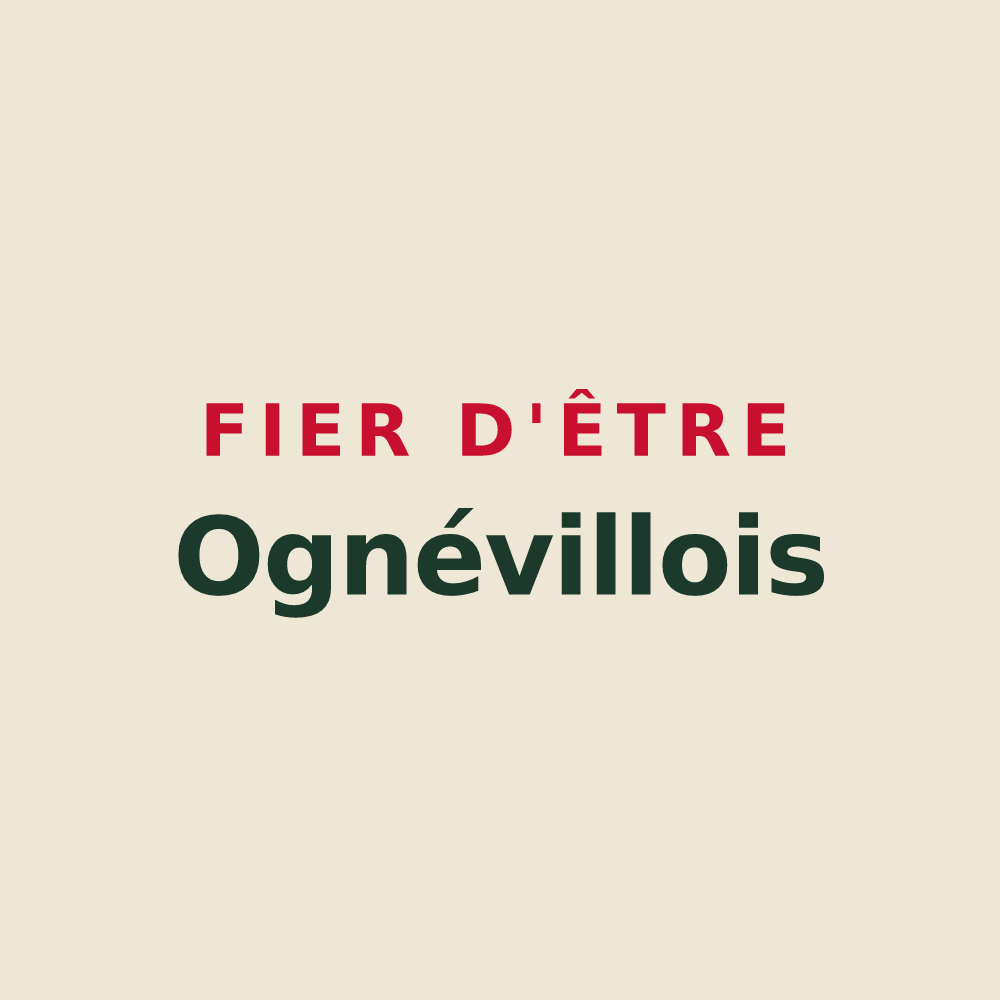 Tote bag « Fier d'être Ognévillois » — design pour Ognéville