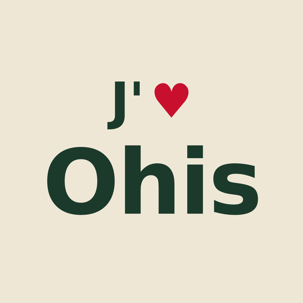 Tote bag personnalisé Ohis — design J'aime Ohis