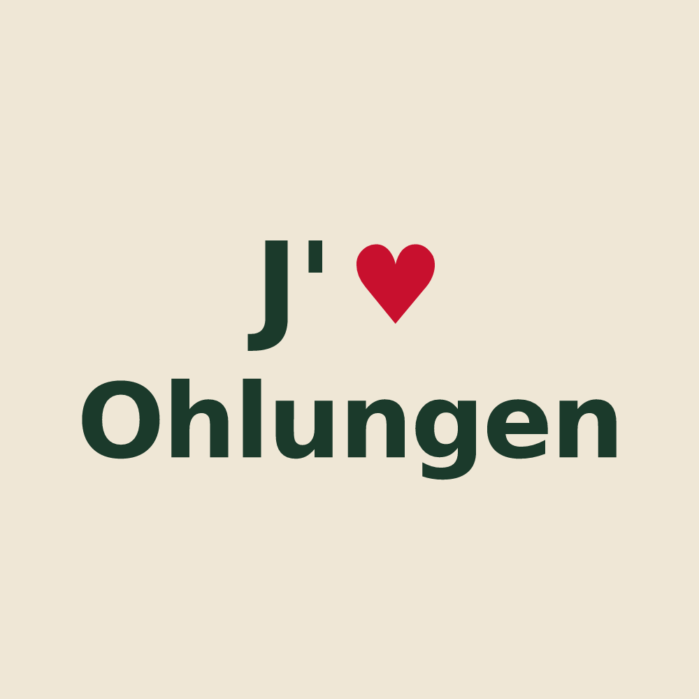Tote bag personnalisé Ohlungen — design J'aime Ohlungen