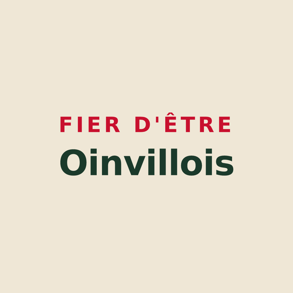 Tote bag « Fier d'être Oinvillois » — design pour Oinville-sur-Montcient