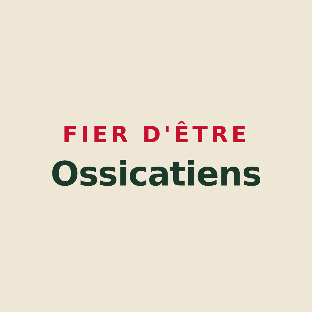 Tote bag « Fier d'être Ossicatiens » — design pour Oisy-le-Verger