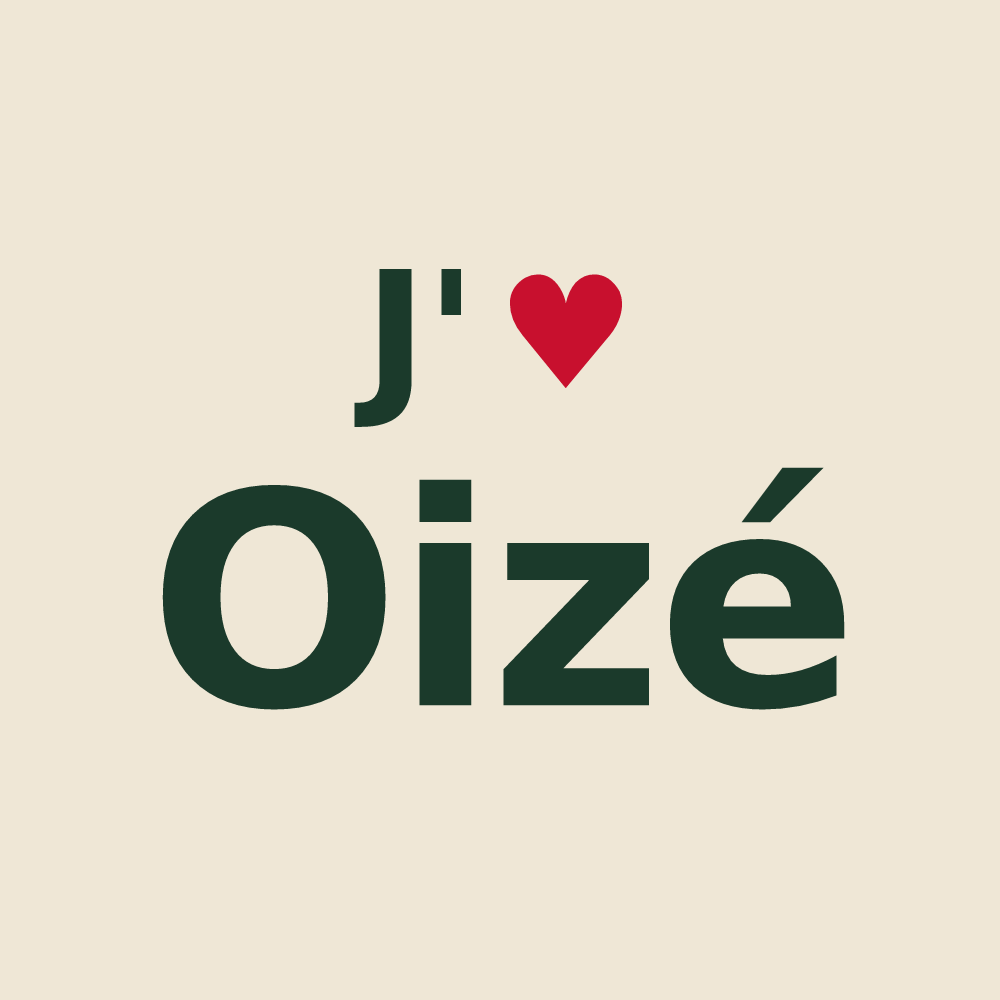 Tote bag personnalisé Oizé — design J'aime Oizé