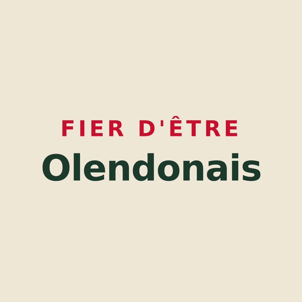 Tote bag « Fier d'être Olendonais » — design pour Olendon