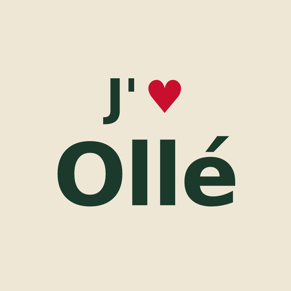 Tote bag personnalisé Ollé — design J'aime Ollé