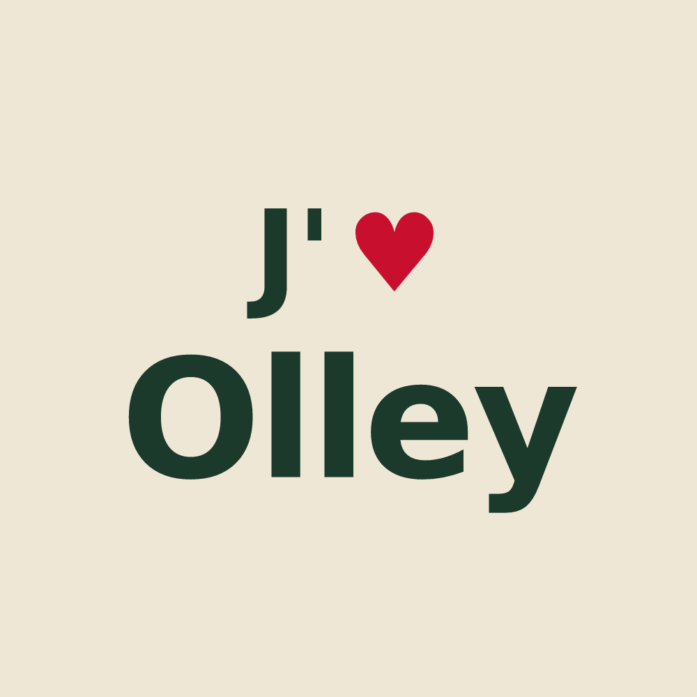 Tote bag personnalisé Olley — design J'aime Olley