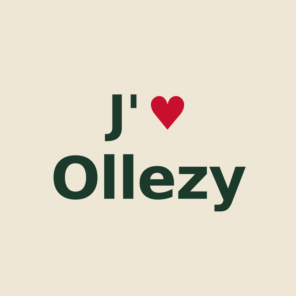 Tote bag personnalisé Ollezy — design J'aime Ollezy