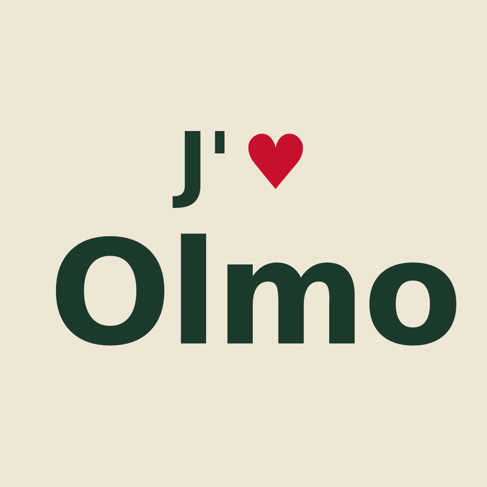 Tote bag personnalisé Olmo — design J'aime Olmo