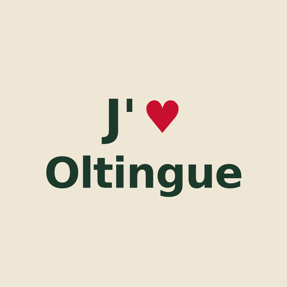 Tote bag personnalisé Oltingue — design J'aime Oltingue