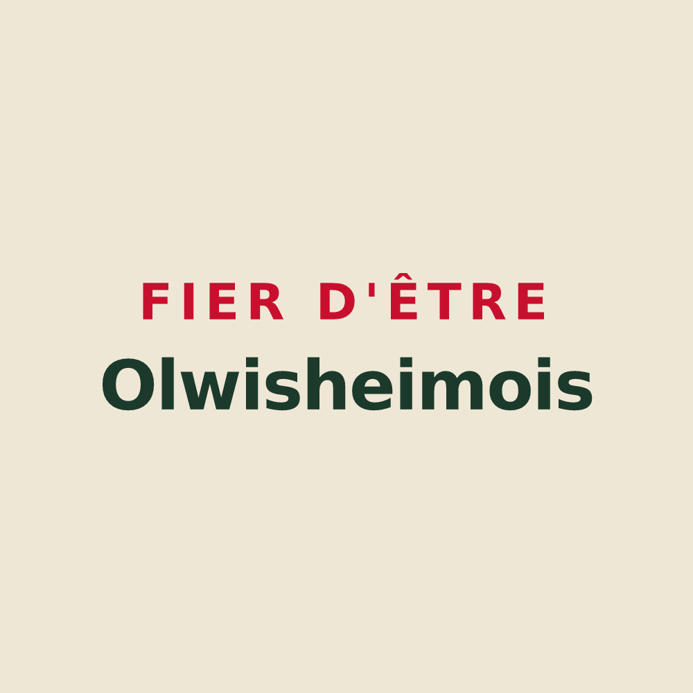 Tote bag « Fier d'être Olwisheimois » — design pour Olwisheim